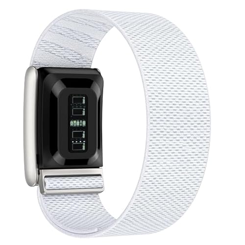 Image of Soft Nylon Sport Strap Breathable, Durable Strap Compatible with Whooop 5.0, One & Peak (White)