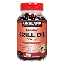 Kirkland Signature Krill Oil 500 Milligram 160 Softgels