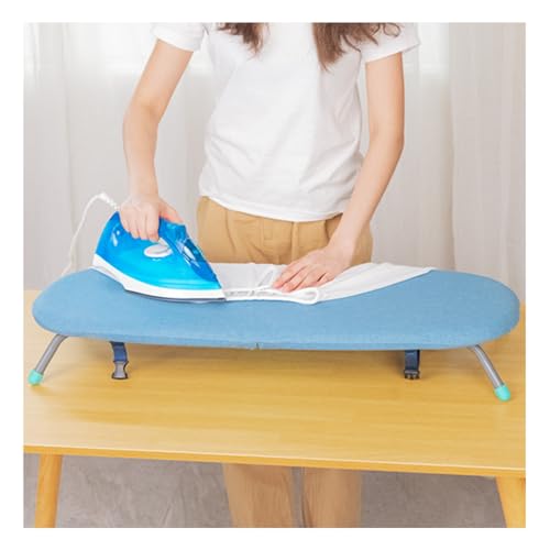ISCBAFYX Table Top Ironing Board Wall Mount, Mini Ironing Board, D-Crease, Portable Space Saving, Mini Iron Board, Easy to Fold (Color : Blue) - Image 6