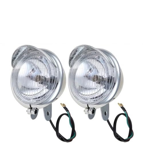 Phare antibrouillard chromé pour moto Kawasaki Vulcan VN 400 à 2000