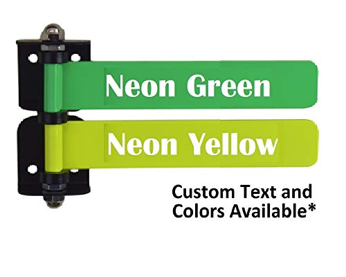 High Visibility Neon Medical Exam Room Flag System (8", 2 Flag) #TOP3