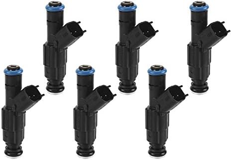 CAC 0280155784 Set of 6 4-Hole Upgrade Fuel Injectors Compatible with 99-04 4.0L Jeep Cherokee