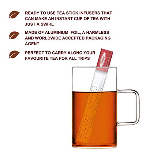 Image of Premiers Chocolate Flavoured Tea, Dessert-Inspired Black with Creamy Cocoa Notes, Magic Tea Wands Stick Infuser, 12 Wands, 30 g, Suitable for Hot or Iced Brewing, White Box