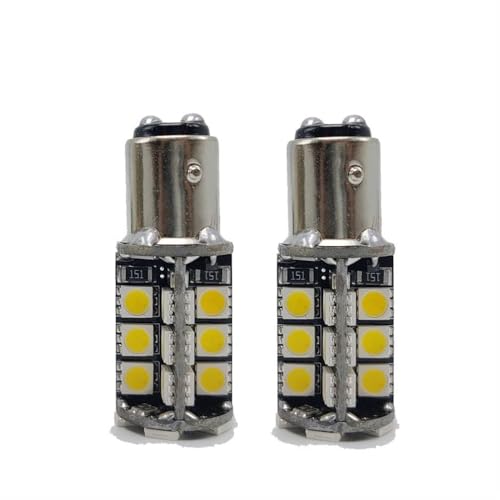 SCOE Auto Led Bulb Lamp BAZ15D PY21W/4W 7225 DC12V 30SMD Bright Energy Saving Nichia Chips Used For Brake Stop Back Up Tail Reverse Parking Side Marker Lights Pack of 2- Green