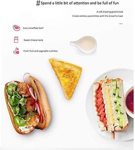 GJJSZ Brot-Maker, elektrischer Toaster, 220 V, Brotmaschine, Haushalts-Brotmaschine, multifunktional, intelligent, Toast… – Bild 3