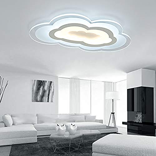 Special RUNNUP Modern Art Deco White Ceiling Light Cloud Design Dimmable 19.5 LED Flush Mount Ceiling Fixture for Living Room,Children's Room,Kids Bedroom Special RUNNUP Modern Art Deco White Ceiling Light Cloud Design Dimmable 19.5 LED Flush Mount Ceiling Fixture for Living Room,Children's Room,Kids Bedroom