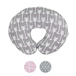 Mila Millie Water Resistant Nursing Pillow Cover | Premium Quality Soft Wipeable Fabric | Unisex Arrow Pattern | Minky…
