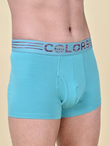 Image of Rupa Colors Solid Trunk for Men, Cotton Blend, Outer Elastic, Regular Fit, Pack of 1