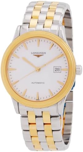 Longines Flagship Automatic White Dial Two-Tone Unisex Watch L4.984.3.22.7
