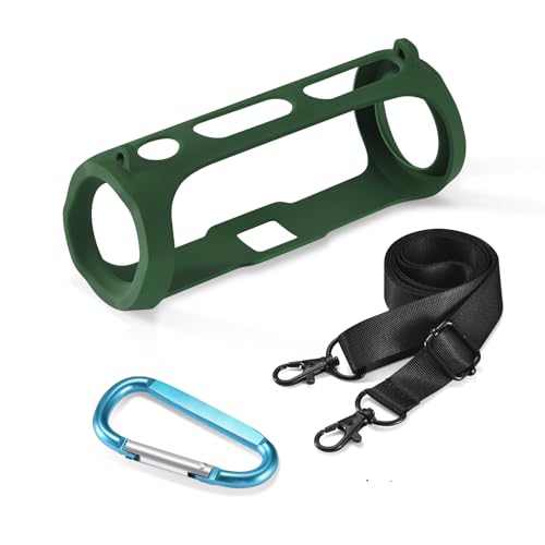 GUTIZA �g���x���L�����[�X�g���[�W�o�b�O �|�[�`�J�o�[ �V���R���P�[�X FLIP Essential 2 �h���|�[�^�u��Bluetooth�X�s�[�J�[�p (�O���[��)