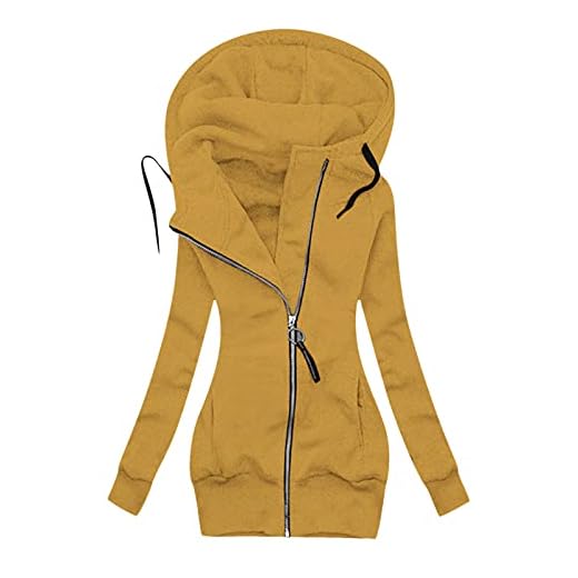 Pianshanzi Damvinterjacka, parkas, damjacka, kappa, fuskpäls, luva, Ladylike, stora storlekar, övergångsjacka, enfärgad, dunjacka, ledig huvtröja, köldskydd, parkas, tjockare varm kappa, F3 gul, S