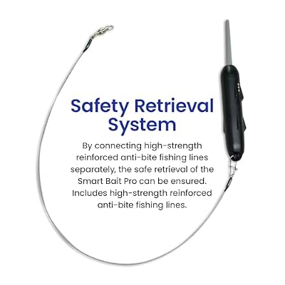 KANAMA Smart Bait Pro Rechargeable Electronic Bite Robotic Fishing Lure Auto-Swimming & Dead Fish Revival, Lifelike Action for Tuna, Bass, Pike, Catfish & More, Freshwater & Saltwater Ready