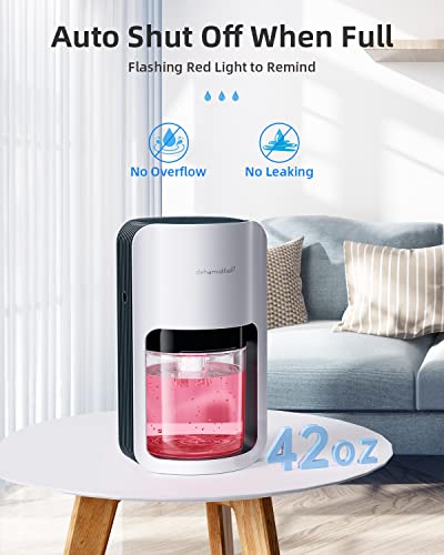 Dehumidifiers For Home, Tabyik 42Oz Dehumidifier For Bathroom, Dehumidifiers For Room (320 Sq Ft) With Auto Shut Off, Auto Defrost Quiet Dehumidifiers For Bedroom Wardrobe Closet Trailer Rv #TOP3