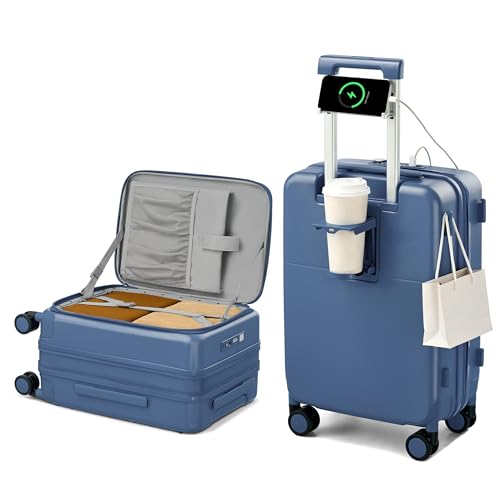 [Hanke] キャリーケース 機内持ち込み スーツケース 拡張機能付き