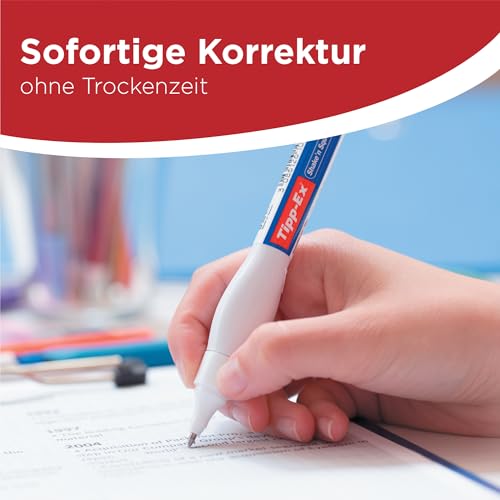 Tipp-Ex Korrekturstift Shake 'n Squeeze, je 8ml, 3er Pack, Ideal für das Büro, das Home Office oder die Schule