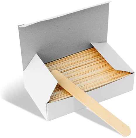 x100 Deo Wooden Waxing Spatulas