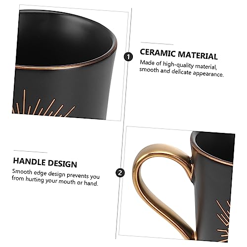 ABOOFAN 3 Pçs Para Casa Pintado À Mão Simples Decorativo De Cerâmica Chá Pintado Cabo Da Sorte Nazar