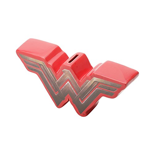 Cofre de Cerâmica Mulher Maravilha Movie Fancy Logo Urban Vermelho/Dourado
