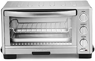 Cuisinart TOB-1010 Toaster Oven Broiler, 11.77" x 15.86" x 7.87", Silver
