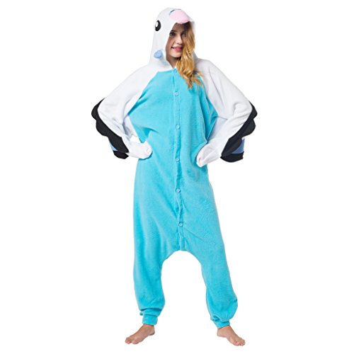 Katara-(10+ Modelos Disfraz Animal Pijama Una Pieza Adultos, Color Loro Azul, Talla...