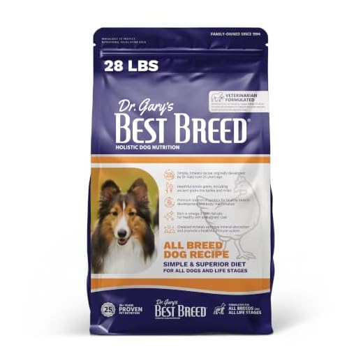 Best Breed Dr. Gary's All Breed Dog Diet Made in USA [Natural Dry Dog Food for All Breeds & Sizes] - 28lbs., Dark Brown, Medium