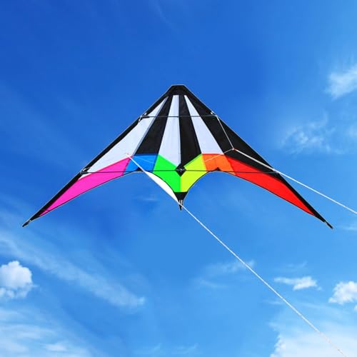 MERIGLARE Kite esportes kite linha dupla pipas voadoras praia pipas brinquedos voadores para adultos