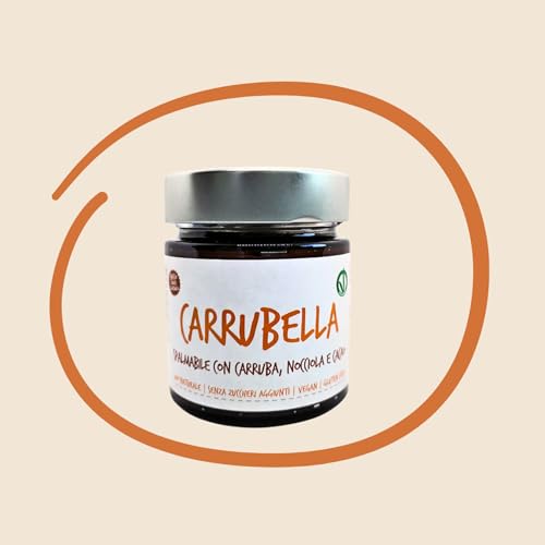 Carrubella - Crema para untar con algarroba, avellana y cacao, 200 g