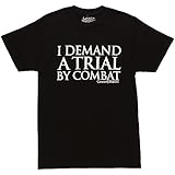 Game of Thrones Trial By Combat Adult T-Shirt (Medium) Black