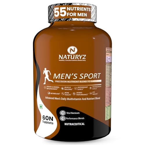 Naturyz Men's Sport Advanced Daily Immunity Supplement Specialized Multivitamin Tablet -Pack of 60...