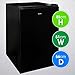 Abode Under Counter Fridge 50cm Wide Freestanding Black 114 Litre Removeable Glass Shelves & Drawer, Adjustable Feet & Reversible Door A85UCLF504E1B (New 2025 Model, Black)