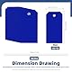 Glarks 101pcs blau 6 x 12cm wasserdichte schreibbare Etiketten mit String Set, PVC Versand Tags, Heavy Duty Shipping Moving Tag, leere Etikettierung Tag für Zuhause, Büro