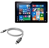 BoxWave Cable Compatible with Onda Tablet Onda OBook 10 Pro Tablet (10.1 in) - Micro USB DuraCable, Braided Micro USB Charging Cable - Space Grey