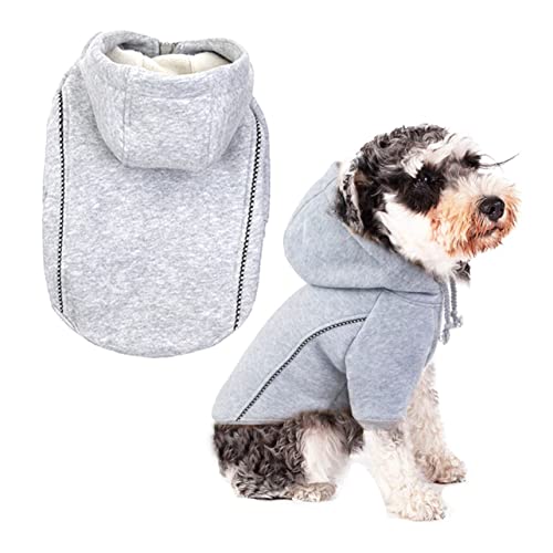 NOLITOY 2 Peças De Moletom Com Capuz Para Cachorro De Estimação Com Zíper Para Cães Roupas De Cachor