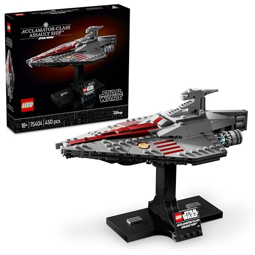 LEGO Star Wars 75404 Nave de Asalto Clase Acclamator, Maqueta para Construir para Adultos de Nave Estelar, Decoración para el Hogar, Regalo para Hombres y Mujeres Fans del Ataque de los Clones
