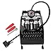 Heitune Gonfiatore Pompa ad Aria Portatile a Pedale ad Alta Pressione per Mountain Bike Scooter Elettrico(Double Cylinder Foot Pedal)