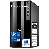 Dell 2026 Pro Tower PC Essential Desktop Computer, 14th Gen Intel i3-14100 (4-Core), Copilot AI, HDMI, Dual Monitor, 8GB DDR5 RAM, 512GB PCIe SSD, Windows 11 Pro for Small Business & Home Office