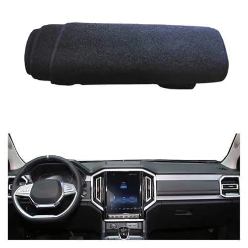 Dash Cover for JAC T9 for Hunter 2021-2024 Dashboard Pad Anti-UV Accessories 2 Layers Car Auto Dashboard Cover Carpet Cape Dashboard Cover(RHD Red)