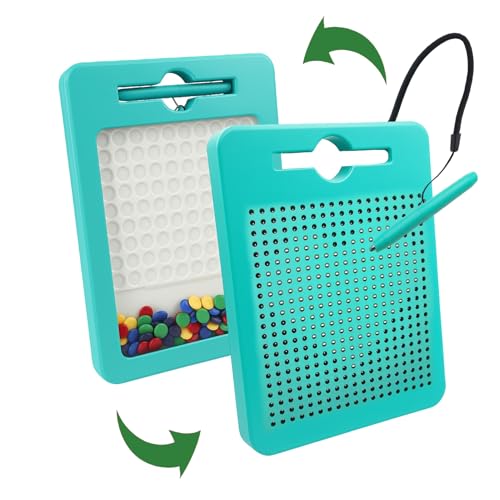 Svance 2-in-1 Double-Sided Magnetic Drawing Board for Kids & Toddlers Magnet Doodle Board with Beads