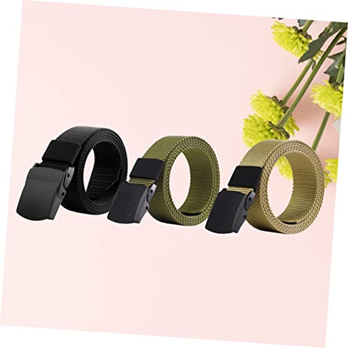 CLISPEED 3pcs Quick-dry Canvas Belt with Plastic Buckle for Outdoor Sports Breathable and Comfortable Training Belts4