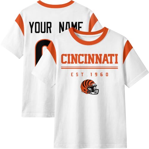 Image of T-Shirt Custom Crewneck Short Sleeve for Men Gifts | Custom T-Shirt Personalized Name and Number