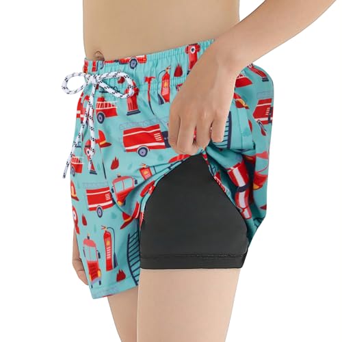 CULACCINO Boys Swim Trunks Swimsuit Boxer Brief Liner Swim Trunks Quick Dry Compression Anti Chafe Toddler Swim Shorts4