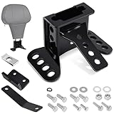 Benlari Driver Backrest Bracket, Adjustable Rider Driver Backrest Mounting Hardware Kit Fit for Harley Davidson Touring Street Glide Road Glide Electra Glide Road King CVO 1988-2024, Black