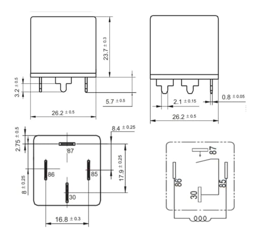 Relais TR93-12VDC-PC-A anti-surchauffe pour circuits de 40A - 2