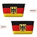 ROSIHODE Cute German Flag Makeup Bag Zipper Cosmetic Bag Women Portable Germany Travel Toiletry Make Up Bag Pouch