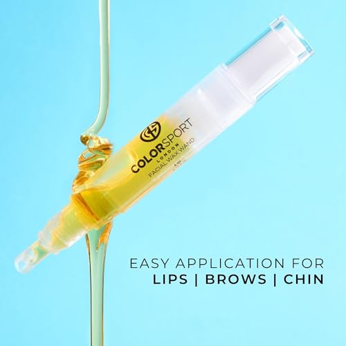 Colorsport Precision Wax Wand – Facial Hair Removal for Women, with Calendula Extract, 10 Wax Strips, Salon-Quality Results in 3 Minutes, 100% Vegan, At-Home Wax Kit