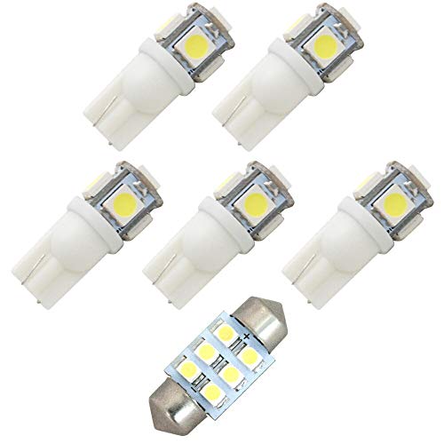 LA100S LA110S ムーヴカスタム後期 純正球交換型 極LEDルームランプ 6点セット