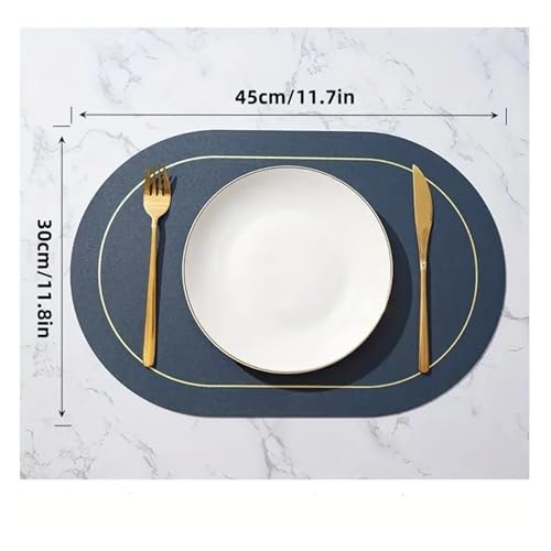 Sets de table antidérapants et imperméables lavables pour protéger le bois - 7