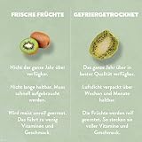 Kultsnack Gefriergetrocknete Kiwi 100g – Gefriergetrocknete Früchte – Fruchtchips – Veganer Snack & Süßigkeiten Ersatz – ohne Zuckerzusatz – Pure Frucht (Vegan, Glutenfrei)