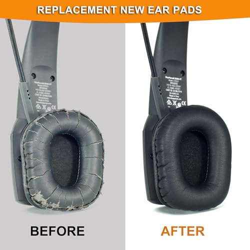 Defean Juego de Almohadillas para Auriculares BlueParrott B450-XT Kit Mod B450-XT Almohadillas + Espuma Micrófono para Auriculares BlueParrott B450-XT, Cuero Proteico Suave para Cancelación de Ruido miniatura 4