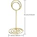 TecUnite 3.35 Inch Gold Table Number Holder Wire Place Card Holder Photo Picture Name Menu Clips Memo Note Cards Stand for Wedding Reception Anniversary Birthday Party Centerpieces(24 Pieces)